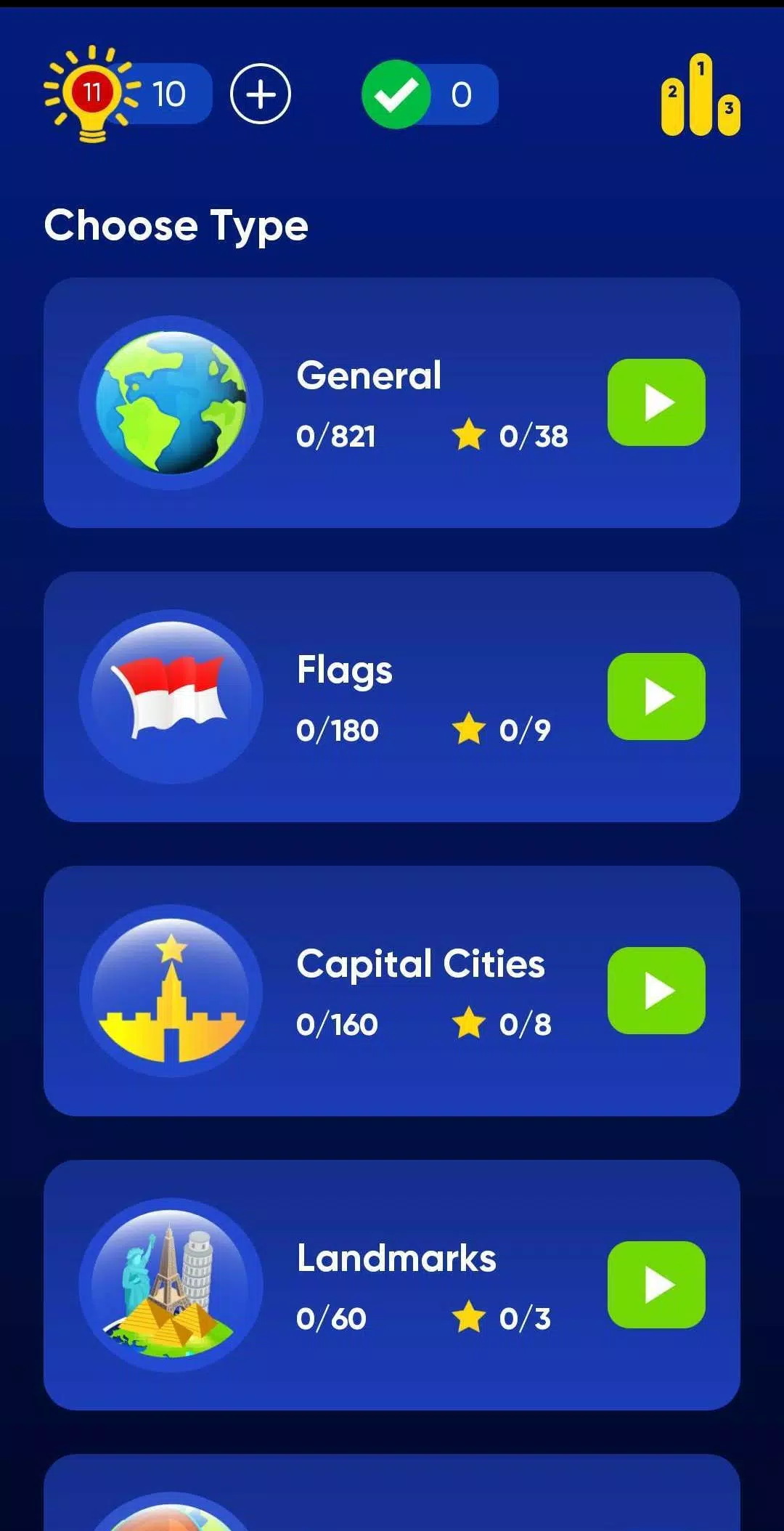Schermata Geo Quiz 1