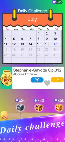 Rhythm Tiles 3:PvP Piano Games ဖန်သားပြင်ဓာတ်ပုံ 3