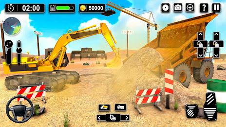 Heavy Sand Excavator 3D Sim Captura de tela 3