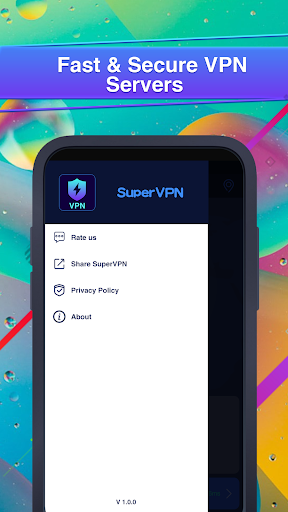 Super VPN - Stable & Fast VPN Tangkapan skrin 1