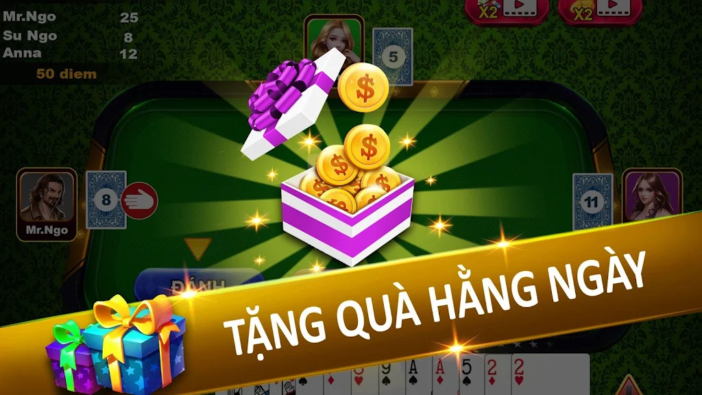Tien Len - Thirteen - Mien Nam Offline - Chip应用截图第3张