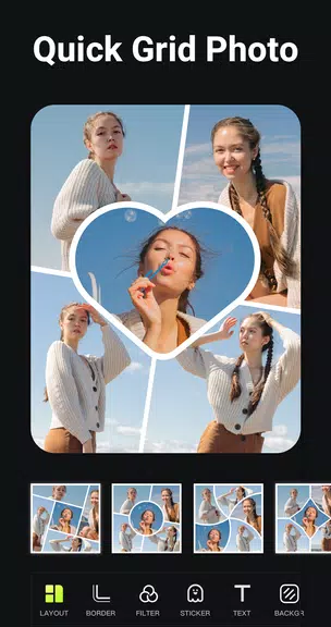 Photo Collage Video Grid Maker ภาพหน้าจอ 0