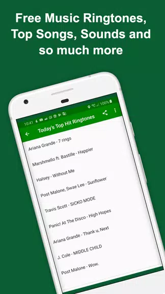 Today's Hit Ringtones - Free New Music Ring Tones Zrzut ekranu 0
