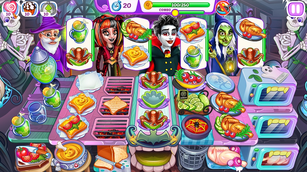 Halloween Madness Cooking Game Ekran Görüntüsü 0