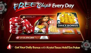 Krytoi Texas HoldEm Poker स्क्रीनशॉट 0