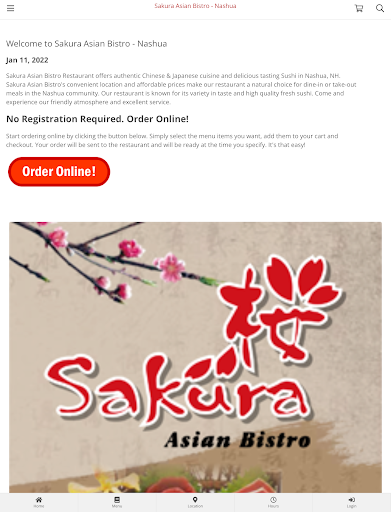 Sakura Asian Bistro - Nashua 스크린샷 2