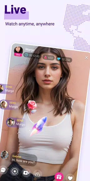 Live Video Tchat Appels Capture d'écran 0