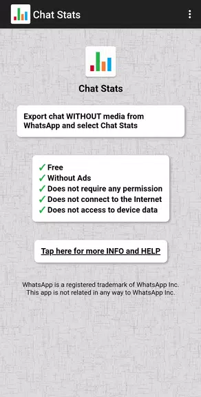 Chat Stats for WhatsApp 螢幕截圖 0