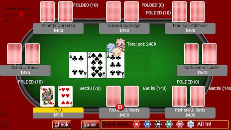 Texas Holdem Poker - Offline C应用截图第3张