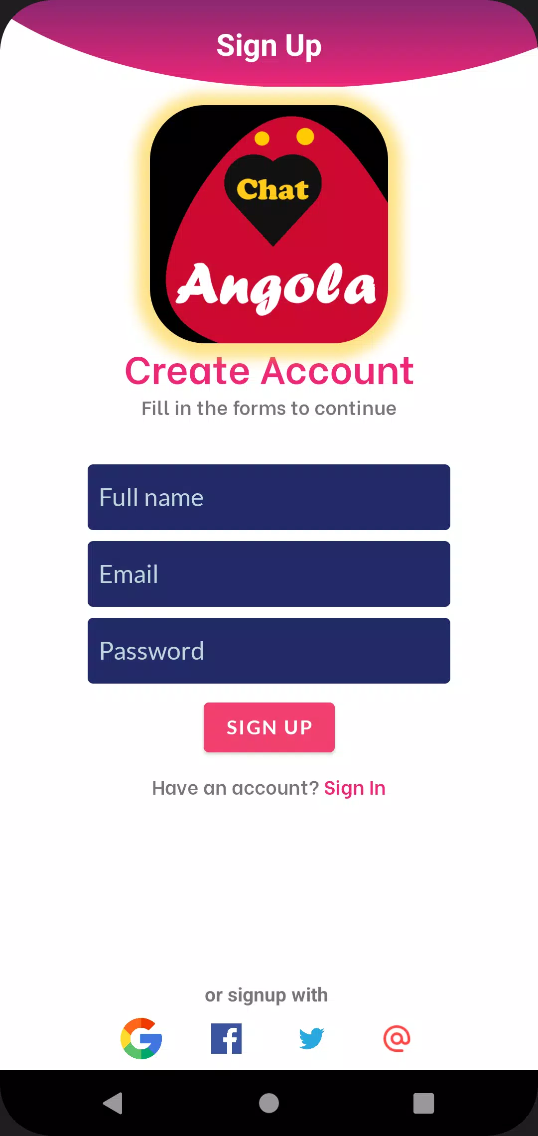 Angola dating app chat rooms Capture d'écran 0
