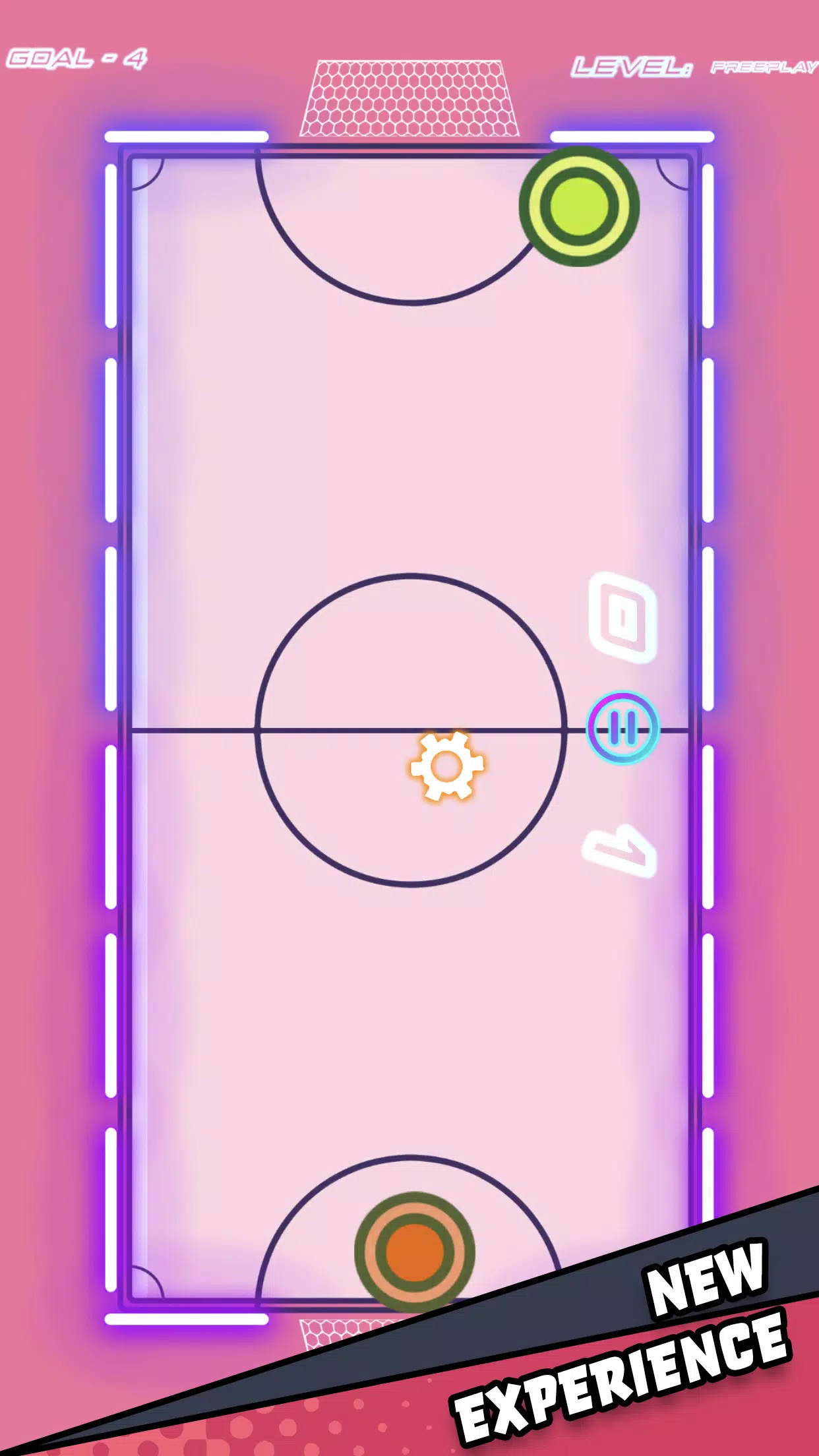 Air Hockey Glow HD Ultimate 2D 螢幕截圖 1