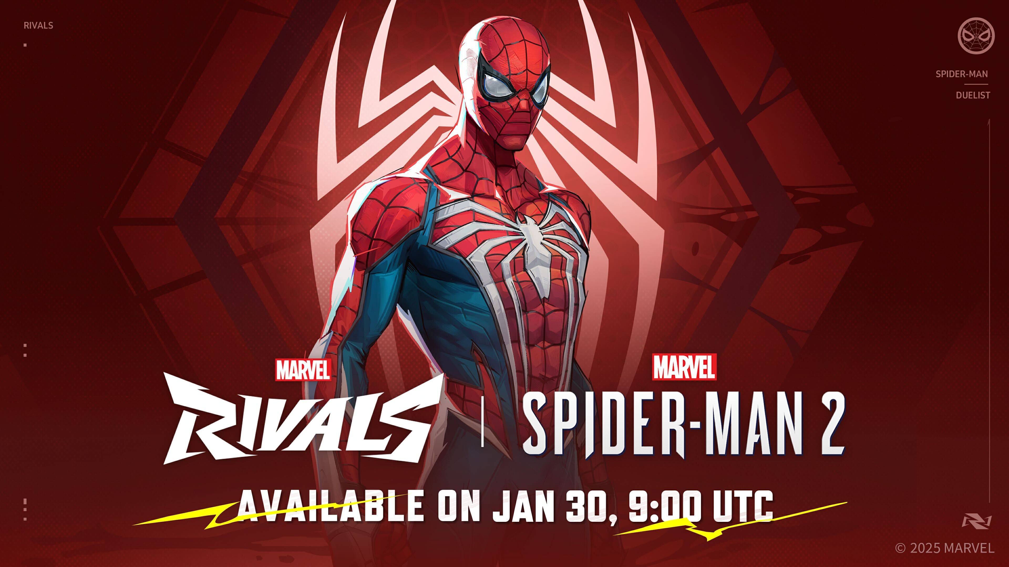 Marvel Rivals pour comporter le costume Spider-Man 2 de Playstation ce mois-ci