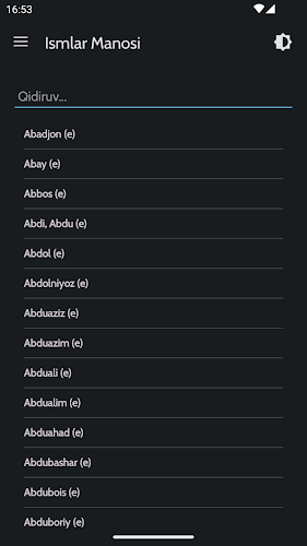 Ismlar manosi - O‘zbek应用截图第3张