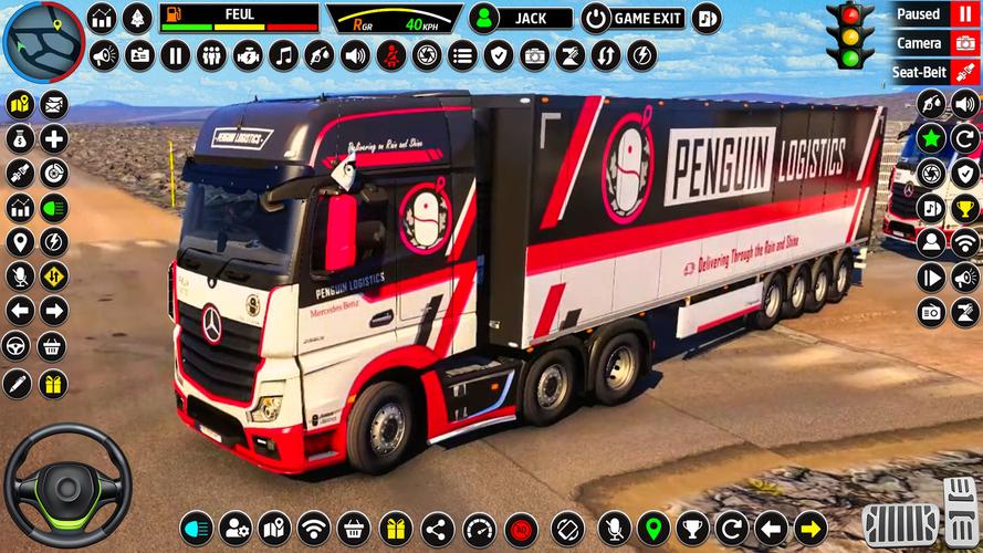 US Truck Driving 3D Truck Game Schermafbeelding 1