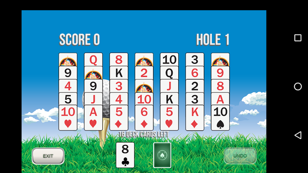 Golf Solitaire 18 螢幕截圖 1