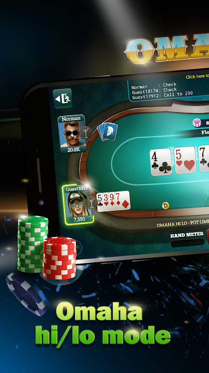 Live Poker Tables–Texas holdem and Omaha 螢幕截圖 2