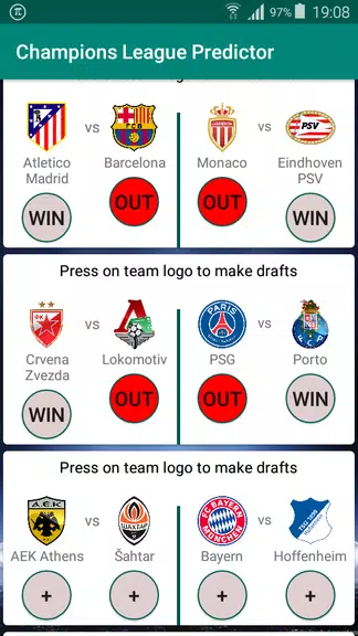 Champions Football Predictor Скриншот 1