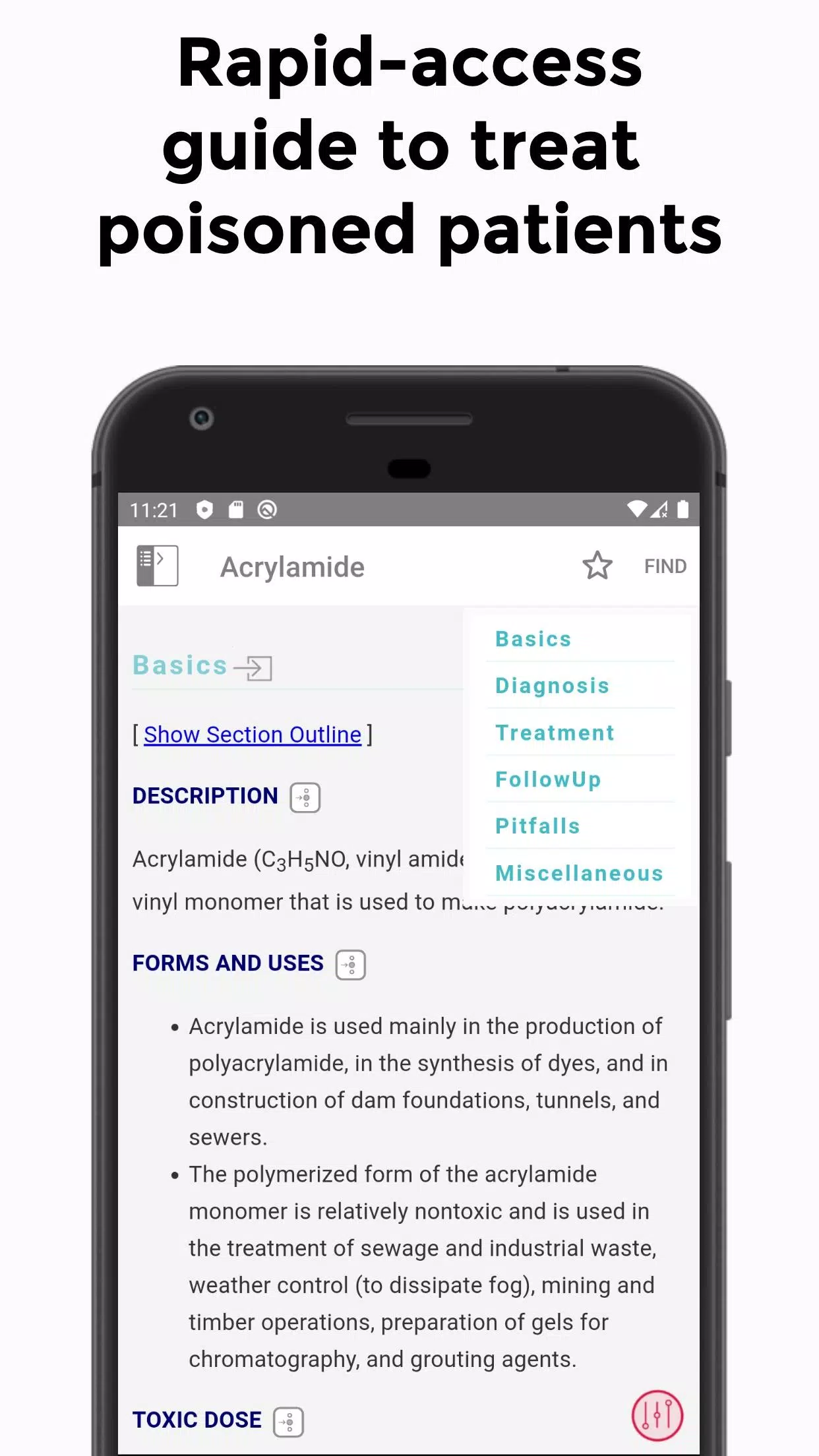 5 Minute Toxicology Consult Screenshot 1