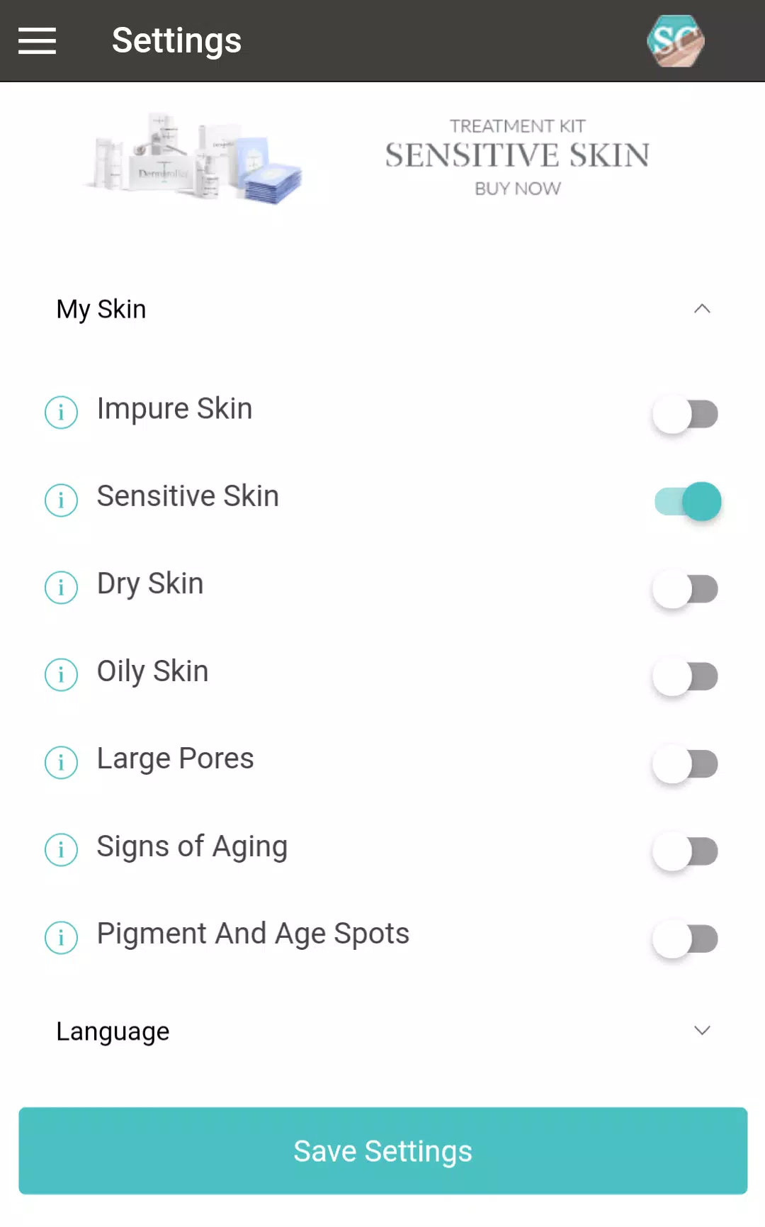 SkinCheck ဖန်သားပြင်ဓာတ်ပုံ 3