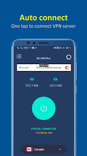 X3 VPN Pro - Fast , Secure & Unlimited VPN Tangkapan skrin 1