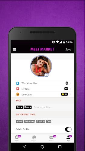 Meet Market: Gay Chat & Dates Captura de pantalla 2