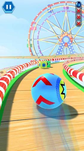 3D Sky Rolling Going Ball Game Captura de tela 1