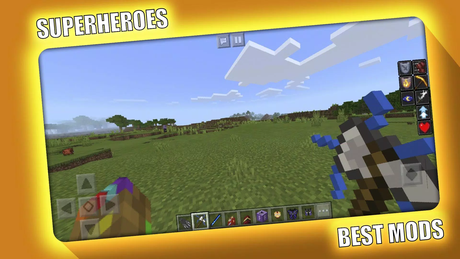 Superheroes Mod for Minecraft ဖန်သားပြင်ဓာတ်ပုံ 1