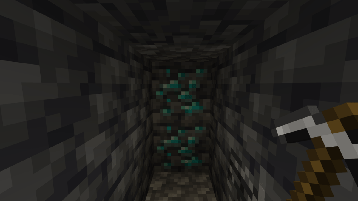 Diamonds in Minecraft.