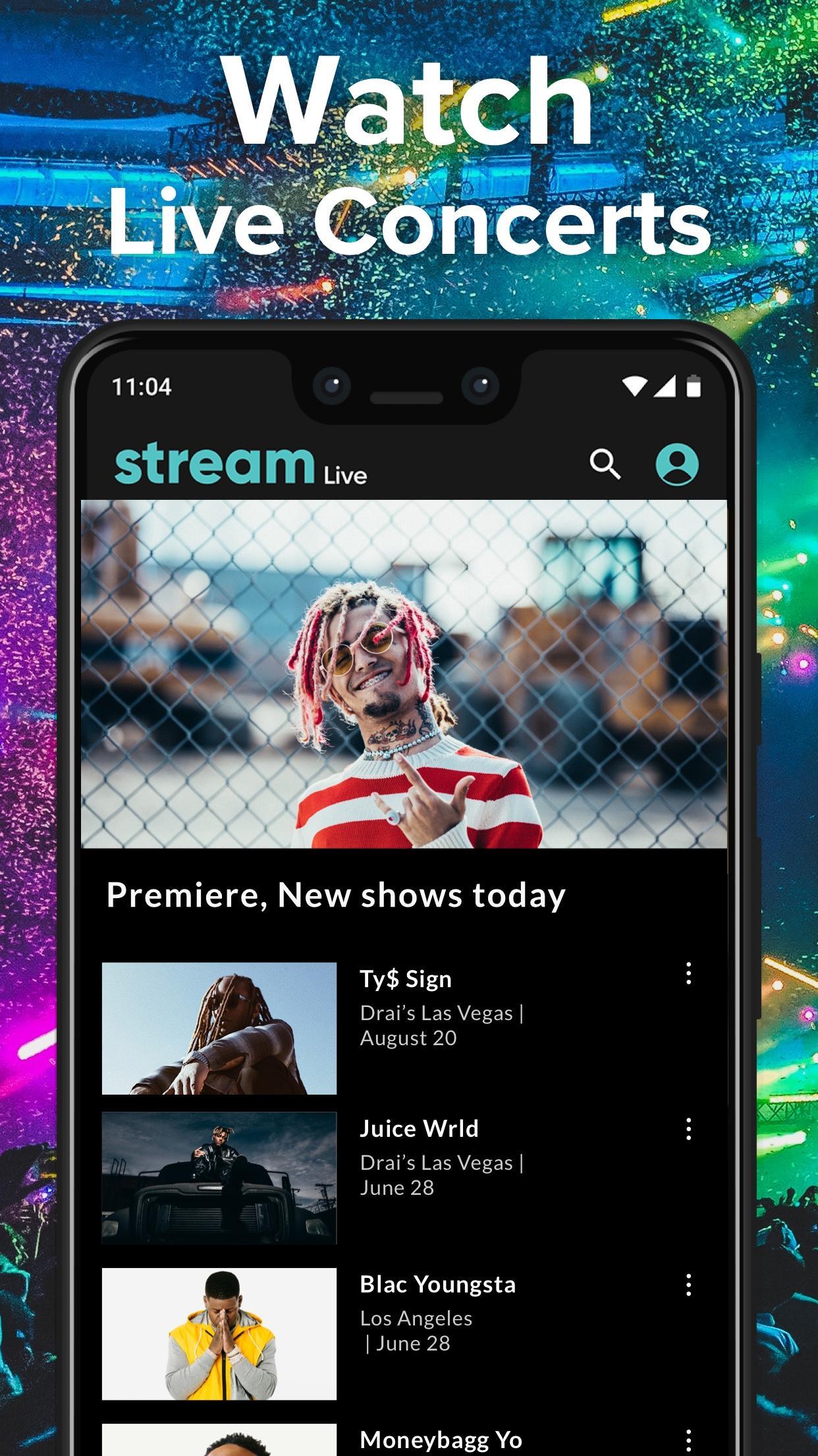 Stream LIVE Music Events Screenshot 3