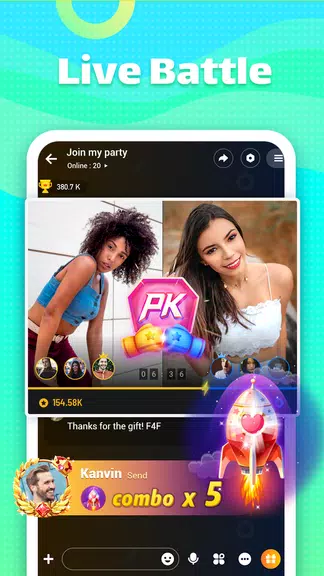 Ola Party - Live, Chat & Party Tangkapan skrin 2