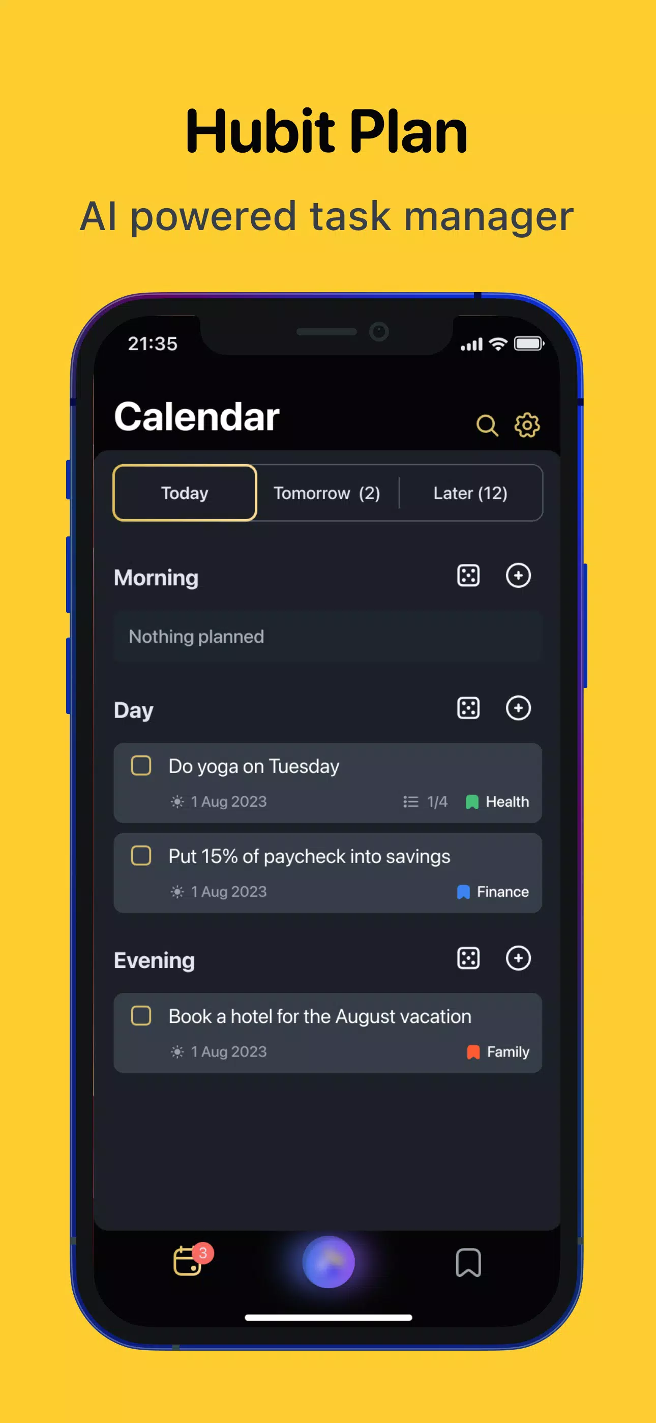 Hubit Plan: task manager 螢幕截圖 2