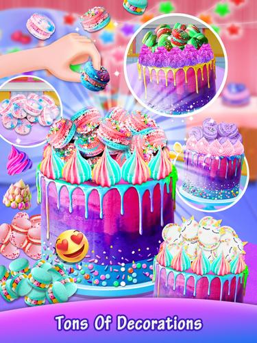 Galaxy Unicorn Cake 螢幕截圖 2