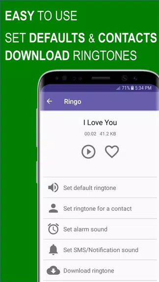 Ringo Ringtones Notifications 螢幕截圖 2