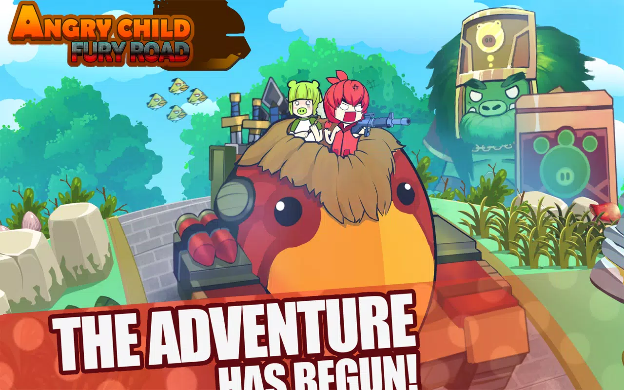 Super Hero Angry Birds Fury Road Shooting Games 스크린샷 0