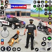 Police Dog Crime Chase Game 3D Captura de tela 0