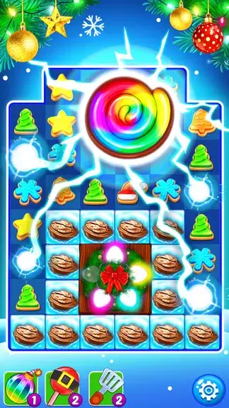 Christmas Cookie: Match 3 Game ဖန်သားပြင်ဓာတ်ပုံ 1