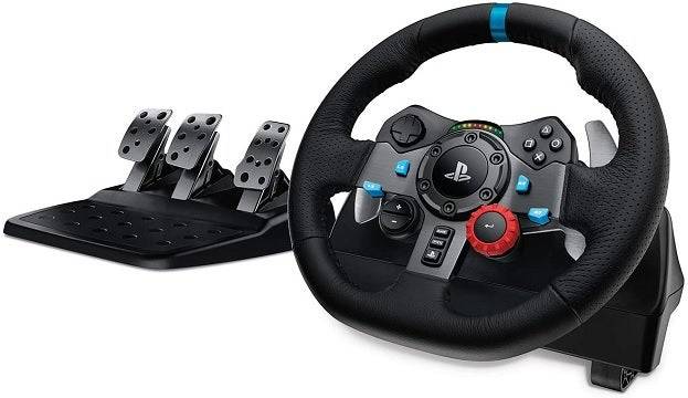 Logitech G29 Pagmamaneho Force Racing Wheel and Pedals (PS5, PC)