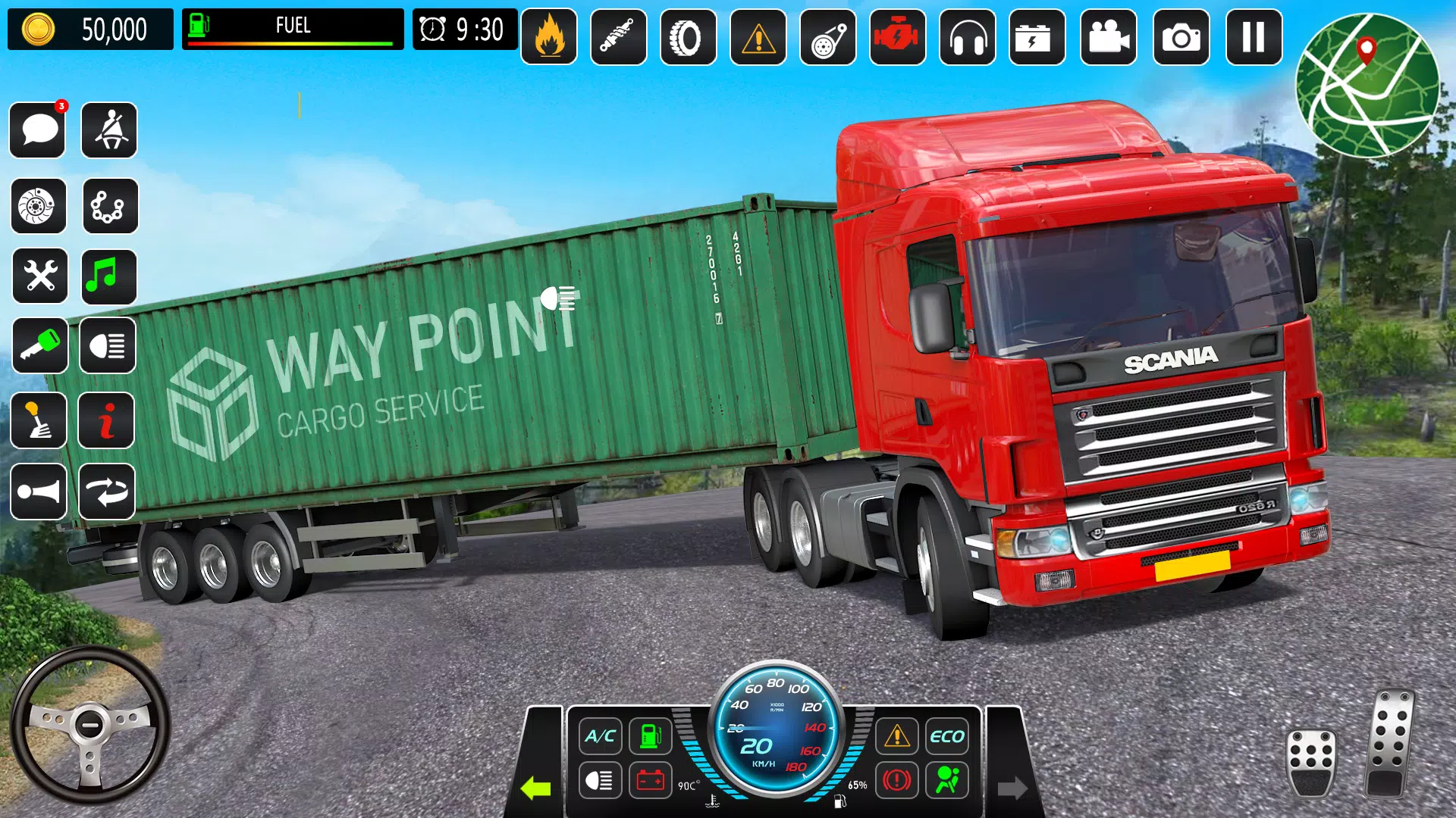 Mountain Truck Driving Games 螢幕截圖 1