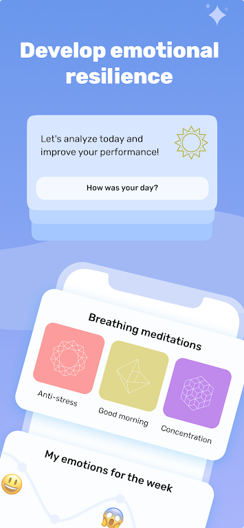 Emotions Diary and Mindfulness Screenshot 0