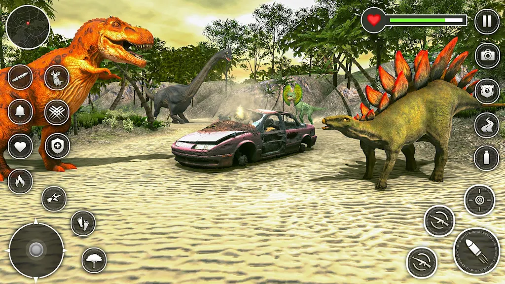 Dinosaur Hunter 3D Game स्क्रीनशॉट 0