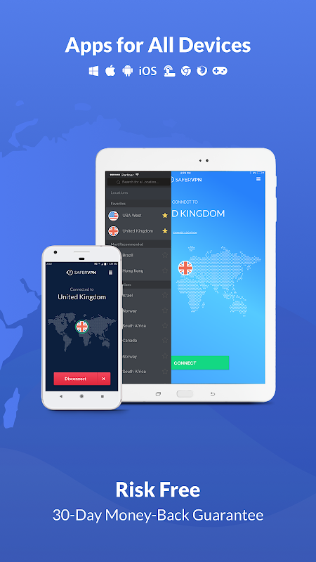 Free VPN Proxy & Hotspot WiFi security - SaferVPN ဖန်သားပြင်ဓာတ်ပုံ 2