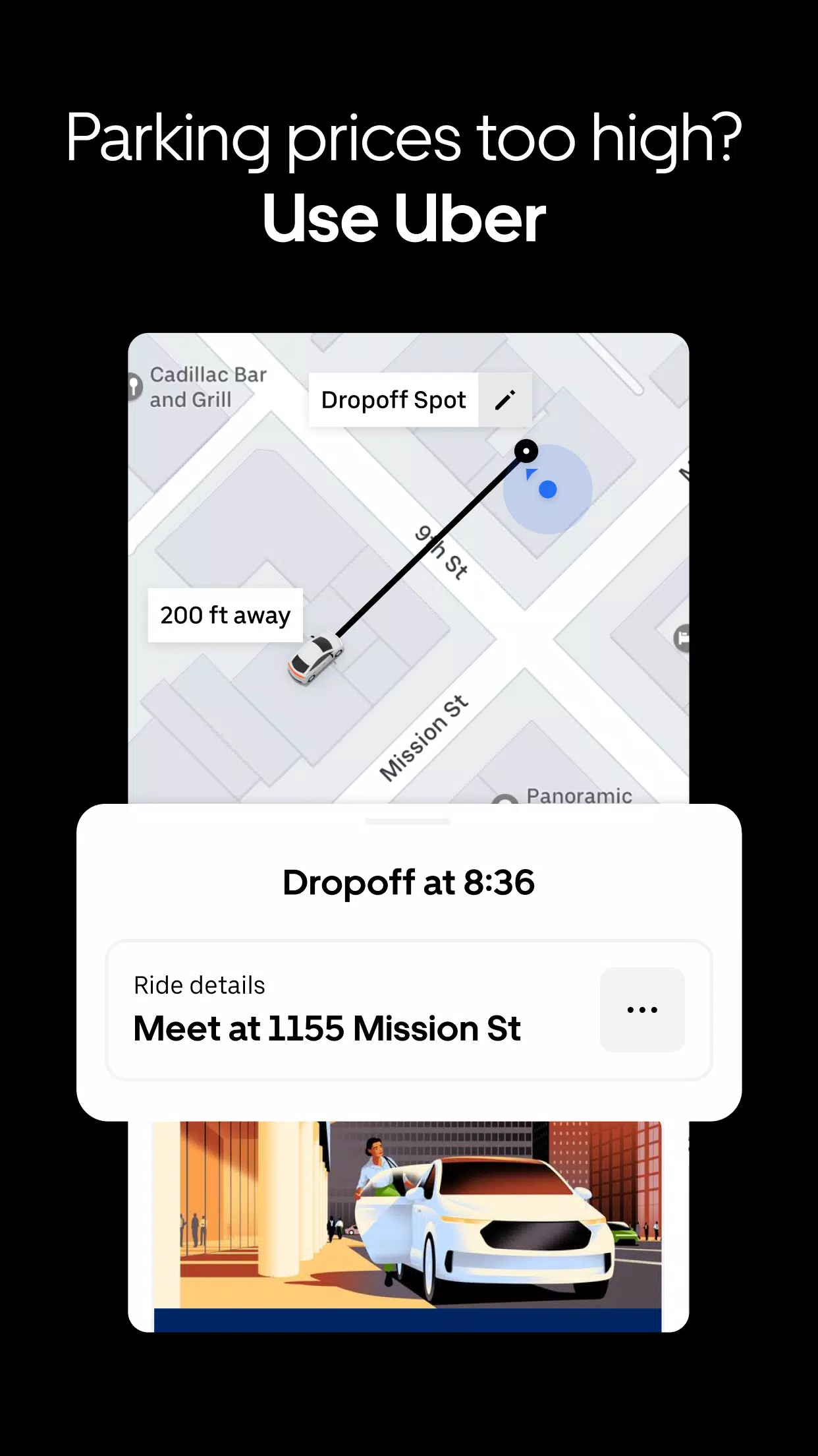 Uber : Commander une course Capture d'écran 2