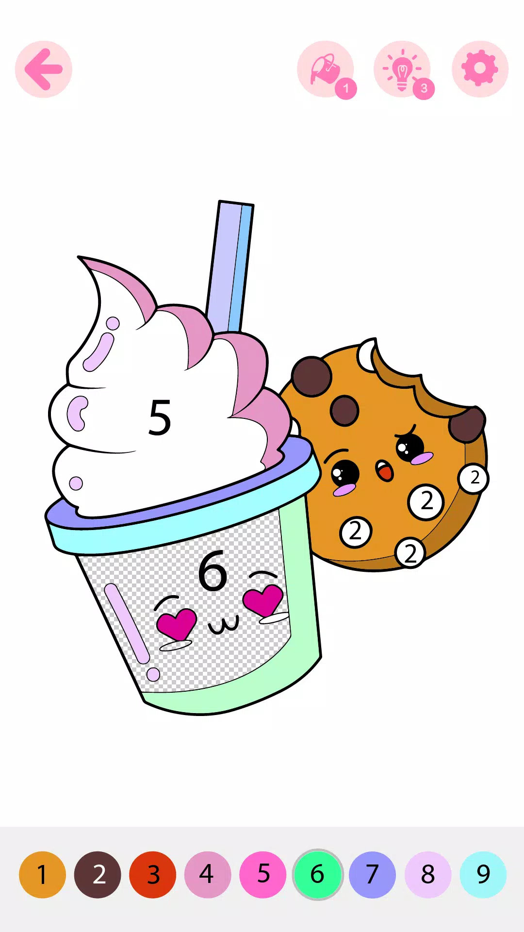 Schermata Kids Coloring Book by Numbers 2