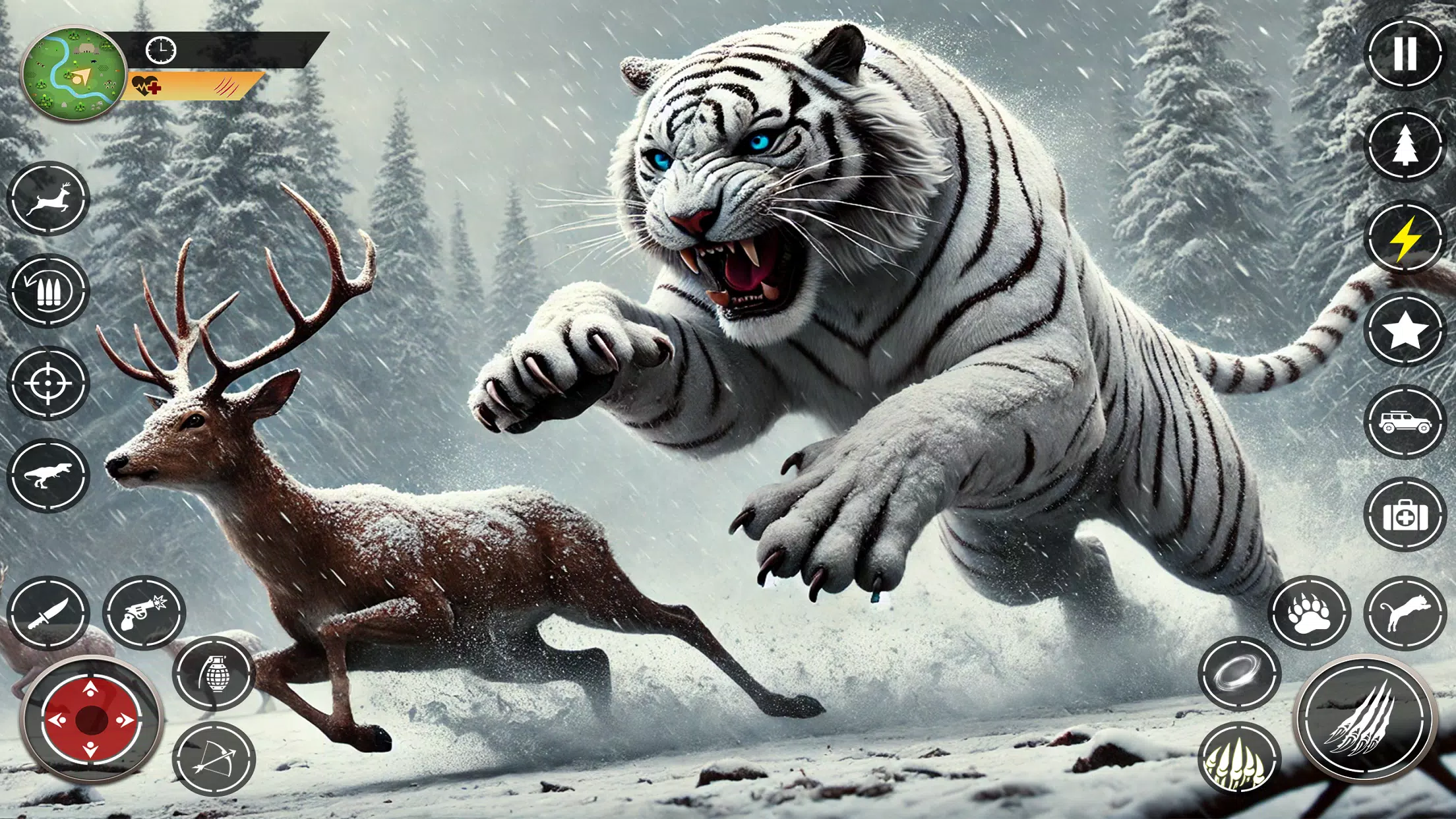 Snow Tiger Family Simulator 3D Ekran Görüntüsü 1