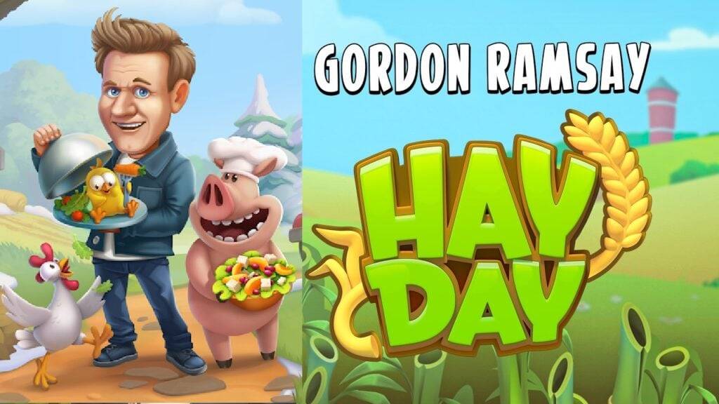 Le célèbre chef Gordon Ramsay échange des cuisines pour les fermes à Hay Day Event