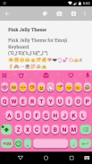 Pink Jelly Emoji Keyboard Skin ภาพหน้าจอ 1