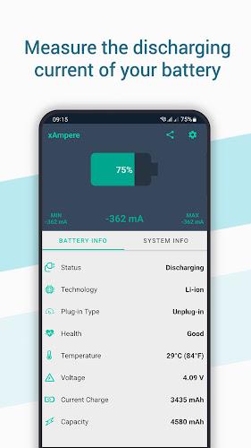 xAmpere - Battery Charge Info स्क्रीनशॉट 1