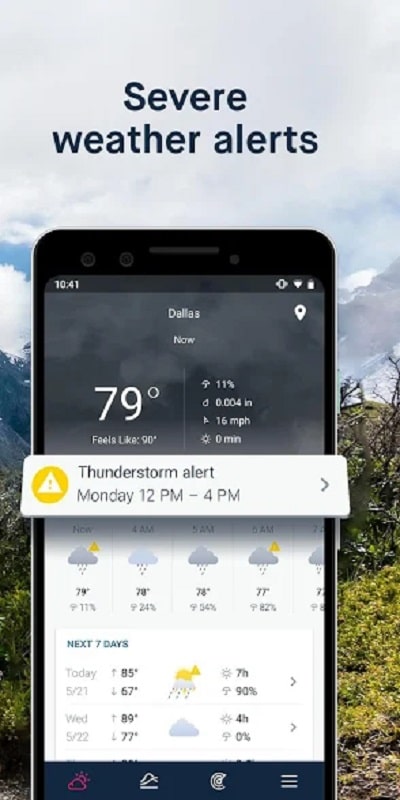 WeatherPro ဖန်သားပြင်ဓာတ်ပုံ 3