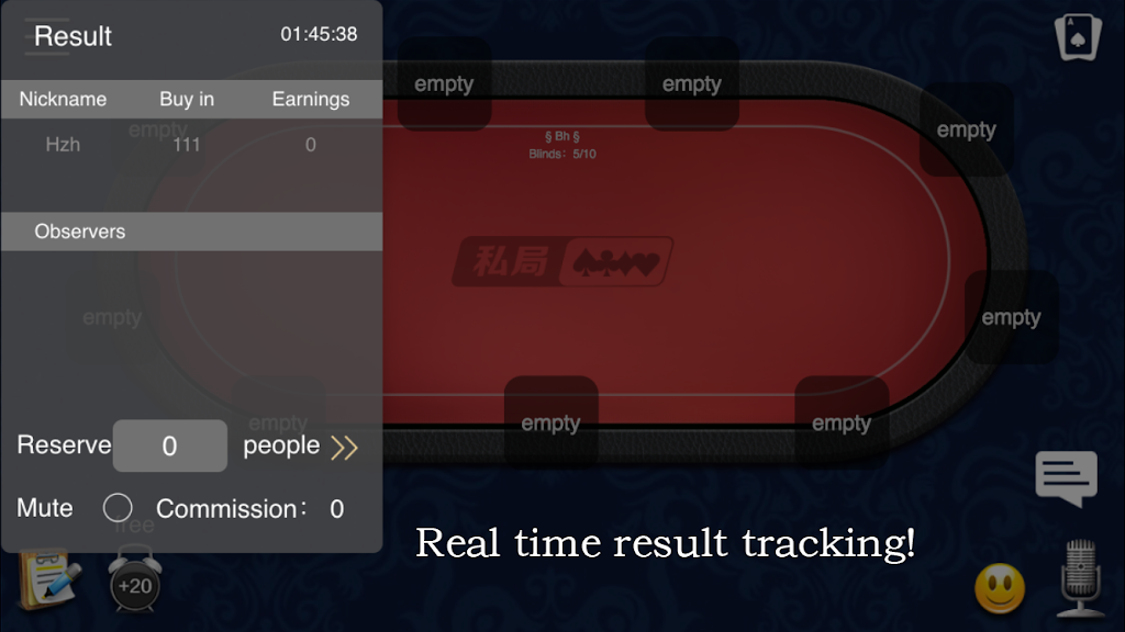 Schermata Home Game Poker 3
