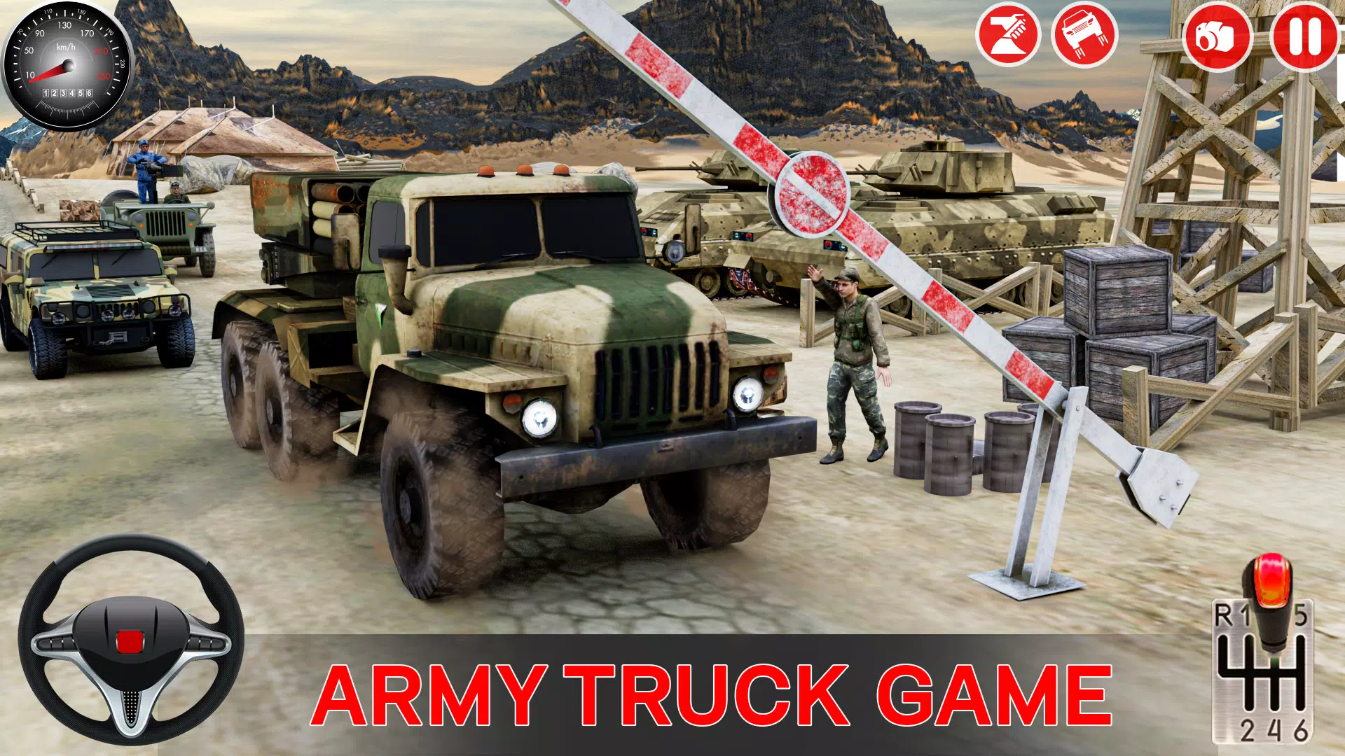 Army Car Games Truck Driving Zrzut ekranu 1